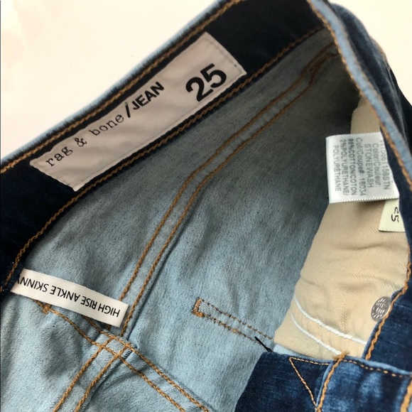 rag & bone High Rise Ankle Skinny Jeans Leggings - Picture 5 of 6